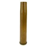 A 40mm Bofors brass cartridge.