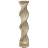 A plaster architectural spiral column.