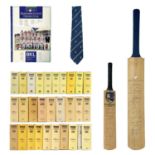 A Gloucestershire mini bat signed, including Jack Russell.