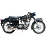 A 1957 AJS 350cc motorcycle.