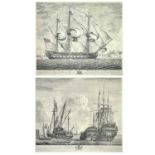 John BOYDELL (1719-1804) Exact Views of His Majesty's Ship, Invincible, and The Gloire