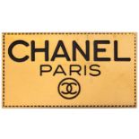 A Chanel rectangular gold-tone retailers brooch.
