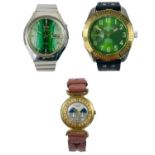Three gentleman's mechanical wristwatches.