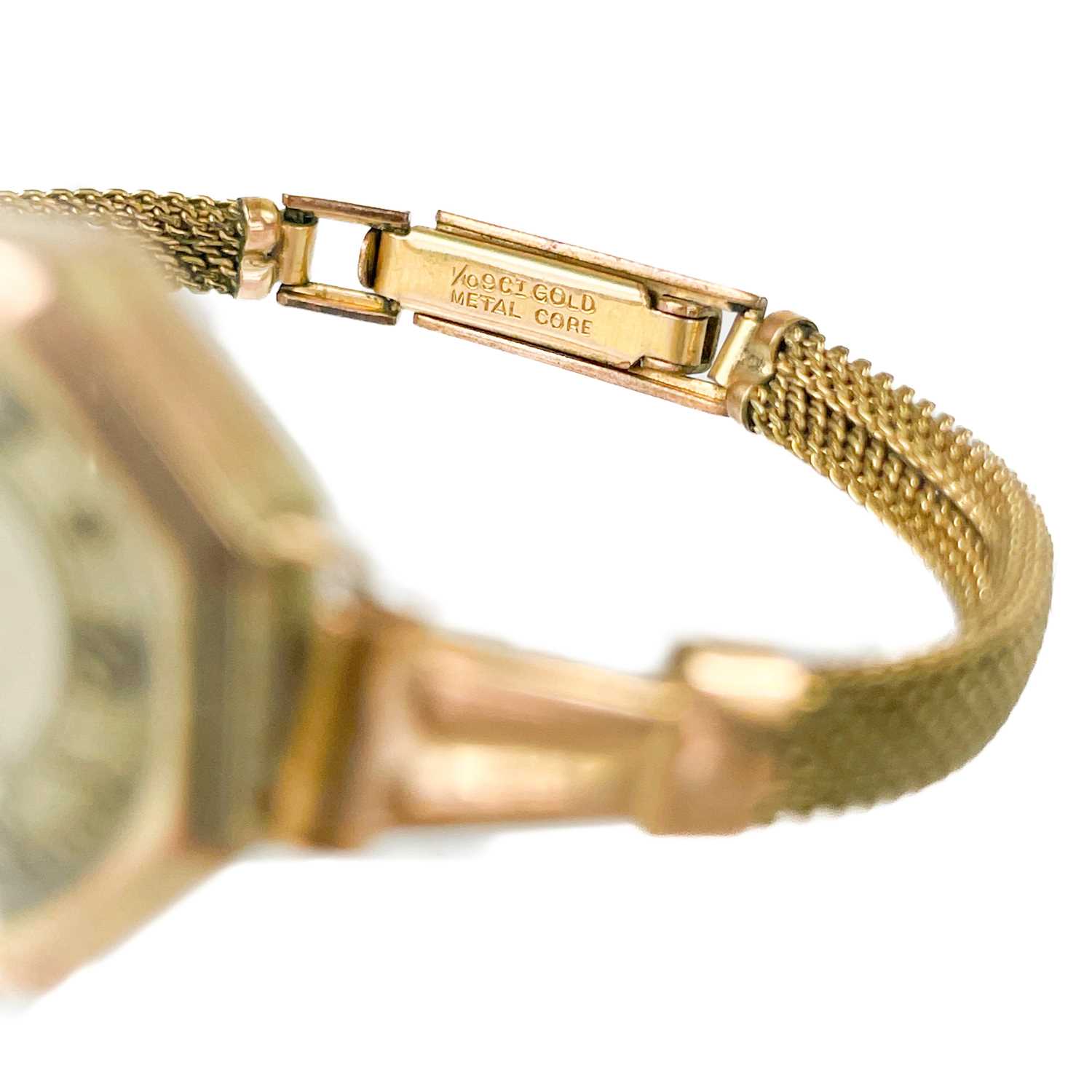 A 1920's 9ct gold lady's bracelet wristwatch and a 9ct cased wristwatch. - Image 7 of 7