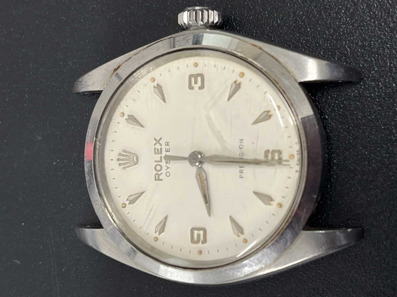 A Rolex Oyster Precision gentleman's stainless steel wristwatch, circa 1953. - Image 8 of 12