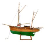 A scratch-built model of the French Tunny boat 'Baltic Lilly'.