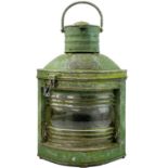 A galvanized and painted mast lantern by Davey London.