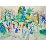 Fred YATES (1922-2008) Park Walk