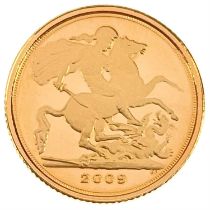 Royal Mint 1/4 Sovereign 2009 Gold Proof Coin