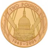 2005 GB Gold £2 proof "End of World War 2" coin