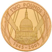 2005 GB Gold £2 proof "End of World War 2" coin