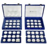 Silver Proof Crown Sized World War 2 60th Anniversary Coins (x 48)