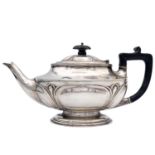 An Edwardian silver teapot by Joseph Rodgers & Sons.