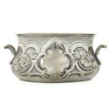 A Victorian silver twin-handled bowl by Lambert & Co.