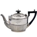 An Edwardian silver bachelor teapot by Charles Harris & Co.