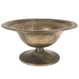 An early 20th century Danish silver pedestal bowl by Christian F. Heise.