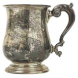 A Georgian silver tankard by William Neale.