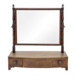 A 19th century mahogany toilet mirror.