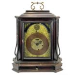 An Austrian ebonised quarter repeating bracket clock.