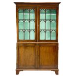 A 19th century mahogany bookcase cabinet.