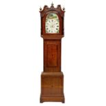 A 19th century eight-day longcase clock.