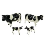 Beswick pottery Friesian cattle.