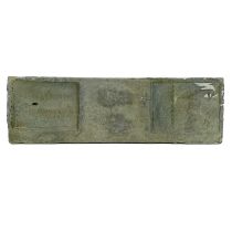 A 19th century Carvedras 28Lb tin ingot.