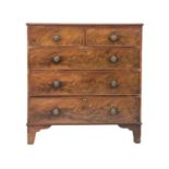 A 19th century mahogany chest of drawers.