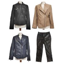 A Michael Kors leather jacket.