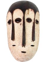 A Congolese wooden Kubu tribe mask