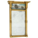 A Regency gilt pier glass.