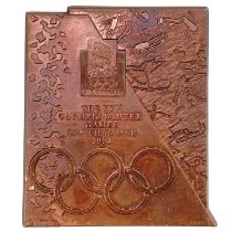 A 1994 Lillehammer Winter Olympics copper participants medal.