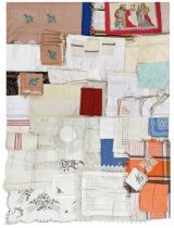 Various table linens and textiles