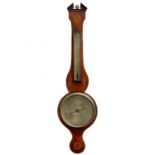 A 19th century mahogany wheel barometer.