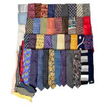 A collection of mainly silk ties.