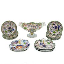 A Mason's Patent Ironstone dessert service.