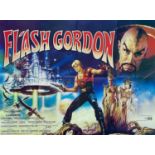 Flash Gordon British Quad film poster.