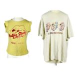 The Rolling Stones. Two vintage T-shirts.