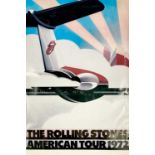 Original The Rolling Stones poster. American Tour 1972.