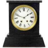 A Richard & Cie black marble clock