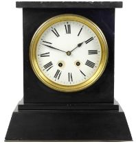 A Richard & Cie black marble clock