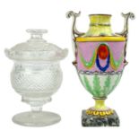 A George III pearlware pot-pourri vase