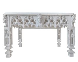 A remarkable gothic table in the manner of George Bullock