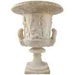 Alabaster, a Grand Tour replica of the Medici vase