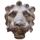 A Lion's Head in cast iron