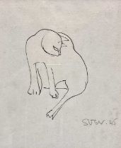 Sven BERLIN (1911-1999) Cat