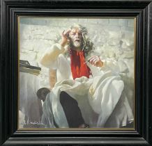 Robert Oscar LENKIEWICZ (1941-2002) Self Portrait as St Anthony Listening