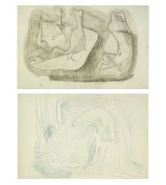 Arthur BERRIDGE (1902-1957) Two figure drawings (c. 1950's)