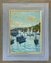 George TURLAND GOOSEY (1877-1947) Morning in St Ives Harbour