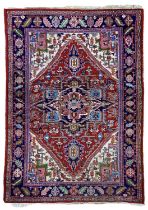 A Heriz carpet, North West Persia, mid-late 20th century.